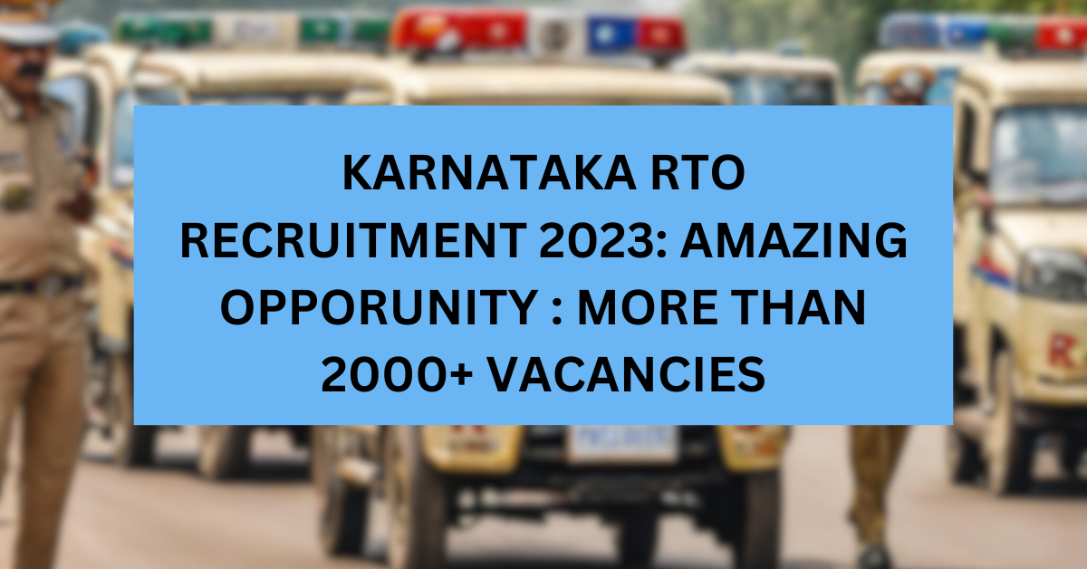 KARNATAKA-RTO-RECRUITMENT-2023